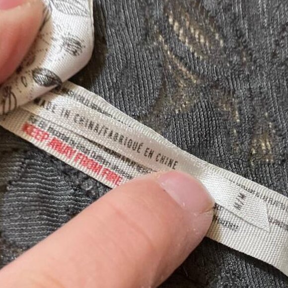 Intimately Free People Women's Gray Lace Racerback Wireless Bralette Bra Medium - Picture 4 of 5